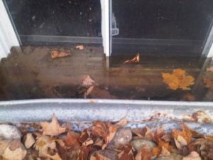 Insufficient drainage can cause water to come into the basement right through the window!