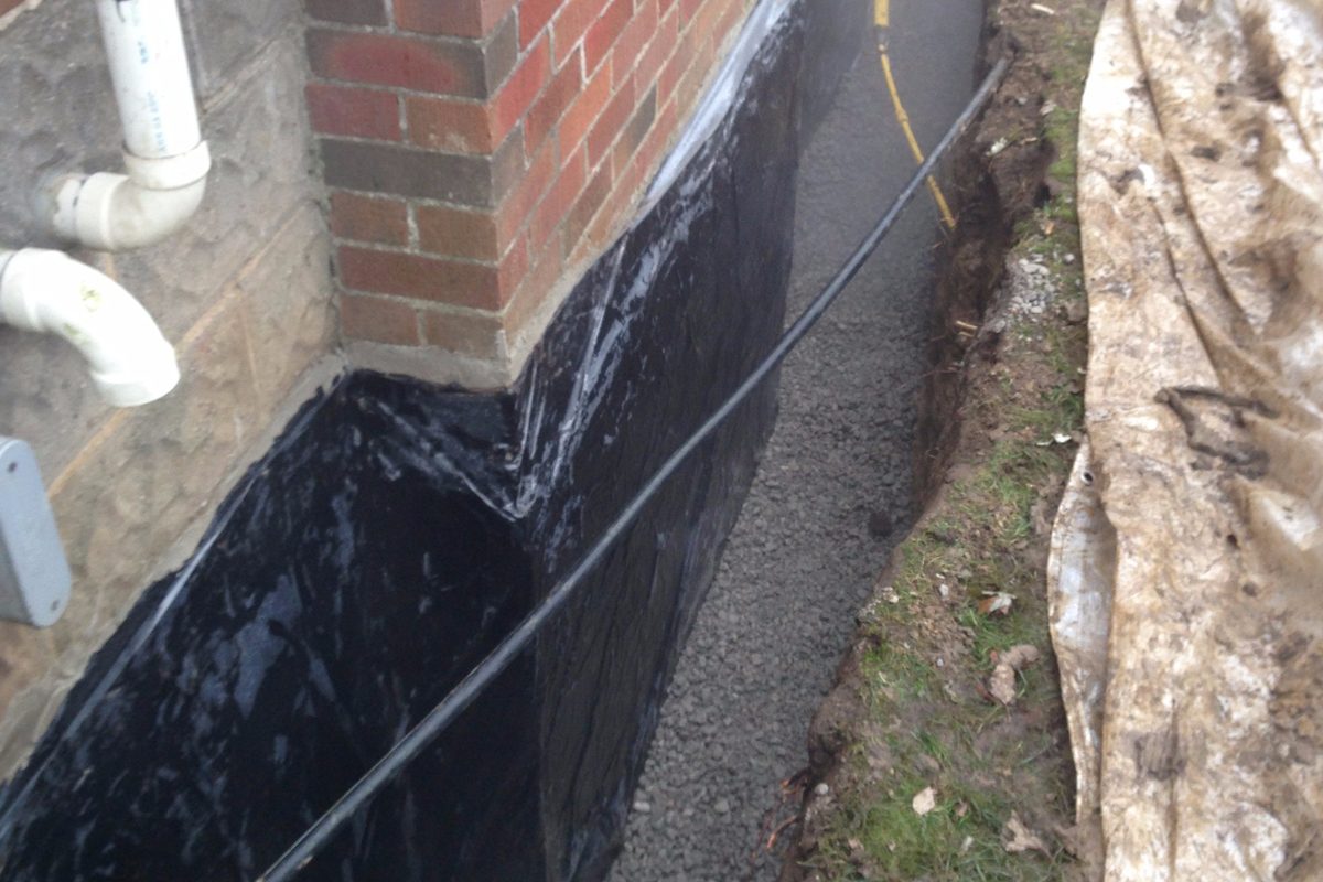 Concrete Block Basement Waterproofing - External Waterproofing