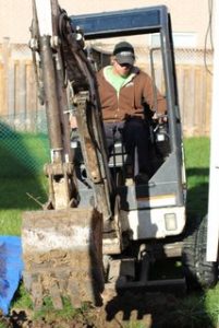 Excavator operator