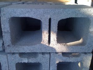Current configuration for concrete block