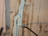 Polyurethane injection of existing crack repair